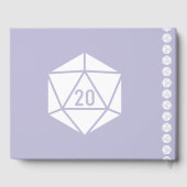 テーブルトップシックインラベンダーゲストブック ゲストブック (裏面)