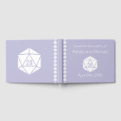 テーブルトップシックインラベンダーゲストブック ゲストブック (全面)