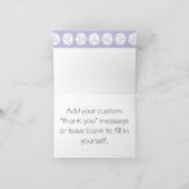 テーブルトップシックインラベンダーサンキューカード サンキューカード (内部)