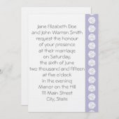 テーブルトップシックインラベンダー結婚式招待状 招待状 (正面/裏面)