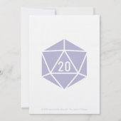 テーブルトップシックインラベンダー結婚式招待状 招待状 (裏面)