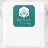 テーブルトップシックティール（緑がかった色）シール スクエアシール (バッグ)