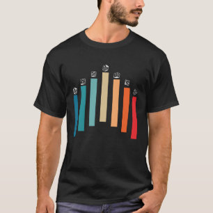 テーブルトップRPGダンジョンサイコロレトロヴィンテージD20サイコロ Tシャツ