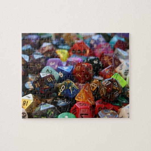 テーブルトップRPG |ファンタジーロールプレーヤーサイコロコレクション ジグソーパズル (横)