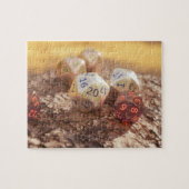 テーブルトップRPG |樹皮のファンタジーロールプレーヤーサイコロ ジグソーパズル (横)