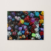 テーブルトップRPG | PNPファンタジーロールプレーヤーのサイコロ写真 ジグソーパズル (横)