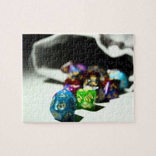 テーブルトップRPG | PNPファンタジーロールプレーヤーサイコロバッグ ジグソーパズル (横)