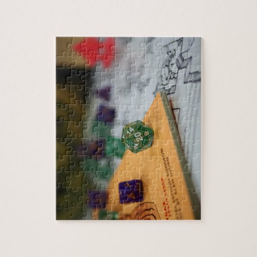 テーブルトップRPG | PNPファンタジーロールプレーヤーナイトサイコロ ジグソーパズル (縦)