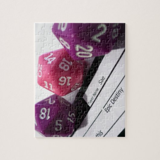 テーブルトップRPG | PNPロール遊キャラクターシートサイコロ ジグソーパズル (縦)