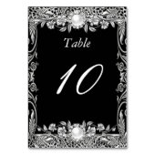 テーブルナンバエレガントレオパード黒銀パール テーブルナンバー (裏面)