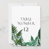 テーブルナンバーカード フォレスト ガザード フェル フォリア 招待状 (正面)