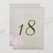 テーブルナンバーカード ヴィンテージペーパー シンプル ウェディング 招待状 (正面/裏面)