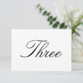 テーブルナンバーカード 招待状 (スタンド正面)