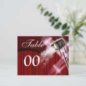 テーブルナンバーハリウッドテーマ結婚ズ ポストカード (スタンド正面)