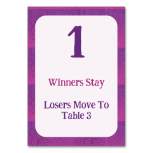  テーブルナンバー