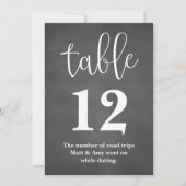 テーブルナンバー ウェディングレセプションサイン (正面)