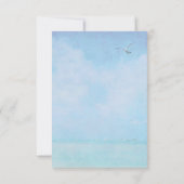 テーブルナンバー・灯台ウェディング 招待状 (裏面)