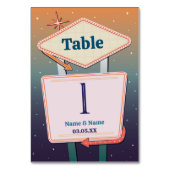 テーブルナンバ結婚ーズLas Vegas Casino テーブルナンバー (裏面)