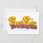 テーブルフラットおもしろいサンキューカードに帆 サンキューカード (裏面)