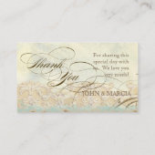 テーブルプレイスセッティングカードエグレ素晴らしット沿岸ビーチ プレイスカード (裏面)