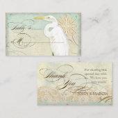 テーブルプレイスセッティングカードエグレ素晴らしット沿岸ビーチ プレイスカード (正面/裏面)