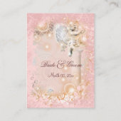 テーブルプレイスメントカードヴィンテージ結婚式 プレイスカード (裏面)