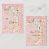 テーブルプレイスメントカードヴィンテージ結婚式 プレイスカード (正面/裏面)