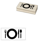 テーブルプレース設定アートスタンプ ラバースタンプ (押印)