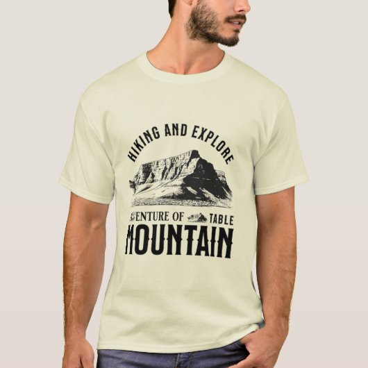 テーブルマウンテンの冒険 Tシャツ (正面)