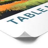 テーブルマウンテンアフリカトラベルプリント ポスター (角)