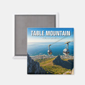 テーブルマウンテンアリエル索道南アフリカ マグネット (正面/裏面)