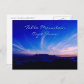 テーブルマウンテンケープタウンアフリカ ポストカード (正面/裏面)