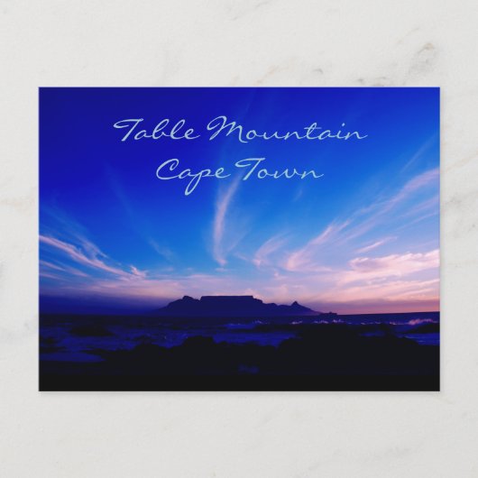 テーブルマウンテンケープタウンアフリカ ポストカード (正面)
