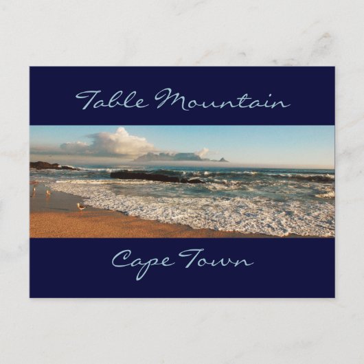 テーブルマウンテンポストカーカスタマイズド –  ポストカード (正面)