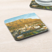 テーブルマウンテン付きケープタウンシティスケープ コースター (左側)