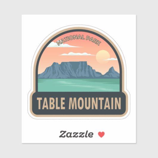 テーブルマウンテン国立公園南アフリカヴィンテージ シール (シート)
