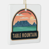 テーブルマウンテン国立公園南アフリカヴィンテージ セラミックオーナメント (右)