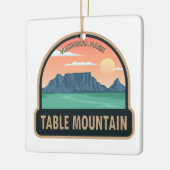テーブルマウンテン国立公園南アフリカヴィンテージ セラミックオーナメント (左)