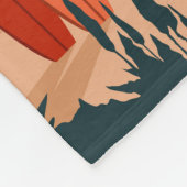 テーブルマウンテン国立公園南アフリカヴィンテージ フリースブランケット (角)