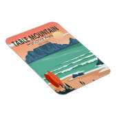 テーブルマウンテン国立公園南アフリカヴィンテージ マグネット (右側)