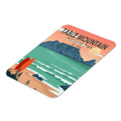 テーブルマウンテン国立公園南アフリカヴィンテージ マグネット (左側)