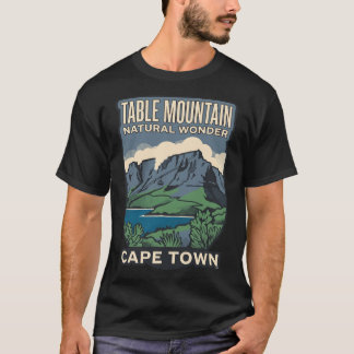 テーブルマウンテン ケープタウン 南アフリカ ビンテージ 旅行 Tシャツ