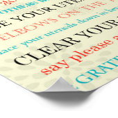 テーブルマナーのリマインダーポスター ポスター (角)