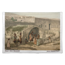 テーブルランチョンマットメアリーの井戸 – Holy Land Image