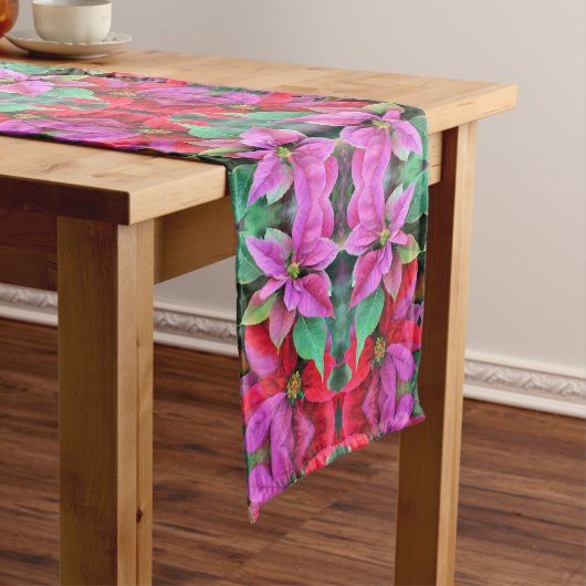 テーブルランナーのポインセティアス ロングテーブルランナー (インサイチュ)