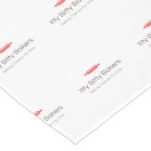 テーブルランナーのItty Bittyベーカーズロゴ ショートテーブルランナー (コーナー)