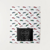 テーブルランナーバナービジネスロゴトラックカー タペストリー (正面)