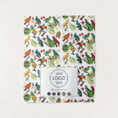 テーブルランナーバナービジネスロゴペットの鳥 タペストリー (正面)