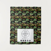 テーブルランナーバナービジネスロゴペット爬虫類 タペストリー (正面)