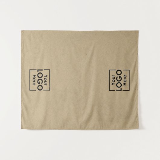 テーブルランナーバナービジネス2ロゴフェイククラフト タペストリー (正面(横))